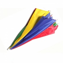 Rainbow Style Hands Free Hat Umbrella. Christmas Shopping, 4% off plus free Christmas Stocking and Christmas Hat!