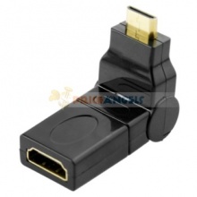 - An necessity for your digital life - Gold plated converter - Can be rotated to 90 degrees - Input:mini HDMI male - Output:HDMI female ?