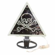 Triangle Car Decoration Lights with Skull Logo. Christmas Shopping, 4% off plus free Christmas Stocking and Christmas Hat!