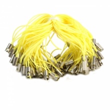 100Pcs Mobile Phone Tags / Dangle Straps Yellow. Christmas Shopping, 4% off plus free Christmas Stocking and Christmas Hat!