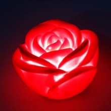 Romantic Rose Flower Colorful Night Light Red. Christmas Shopping, 4% off plus free Christmas Stocking and Christmas Hat!