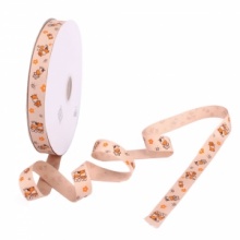 7/8 10 Yard Cute Calf Pattern Grosgrain Ribbon Brown. Christmas Shopping, 4% off plus free Christmas Stocking and Christmas Hat!