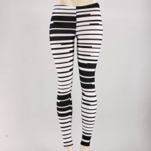 Knock them out with these bold striped leggings