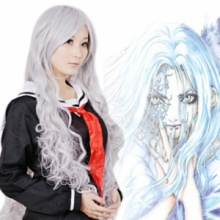 Angel Sanctuary Rosiel Long Curly Cosplay Wig Gray. Christmas Shopping, 4% off plus free Christmas Stocking and Christmas Hat!