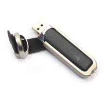 4GB Leather USB Flash Drive Black. Christmas Shopping, 4% off plus free Christmas Stocking and Christmas Hat!