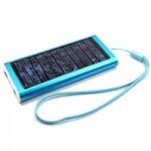 WN-007 Blue Cell Phone / MP3 / PDA Solar Panel USB Charger with Flashlight. Christmas Shopping, 4% off plus free Christmas Stocking and Christmas Hat!