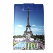 4GB Eiffel Tower Credit Card MP3 Player USB Flash Drive. Christmas Shopping, 4% off plus free Christmas Stocking and Christmas Hat!