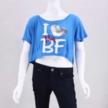 RF Premium I Love My BF Cropped Tee