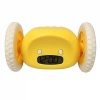 Yellow lovely portable Alarm Clock with Wheels. Christmas Shopping, 4% off plus free Christmas Stocking and Christmas Hat!