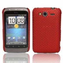 Mesh Plastic Hard Case for HTC Wildfire S G13 Red. Christmas Shopping, 4% off plus free Christmas Stocking and Christmas Hat!