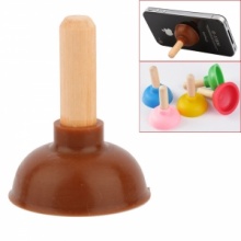 Suction Cup Sucker Toilet Plunger Stand Holder for iPhone/iTouch Brown. Christmas Shopping, 4% off plus free Christmas Stocking and Christmas Hat!