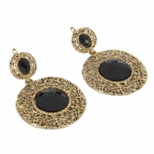 Retro Round Style Ear Clip Earrings. Christmas Shopping, 4% off plus free Christmas Stocking and Christmas Hat!